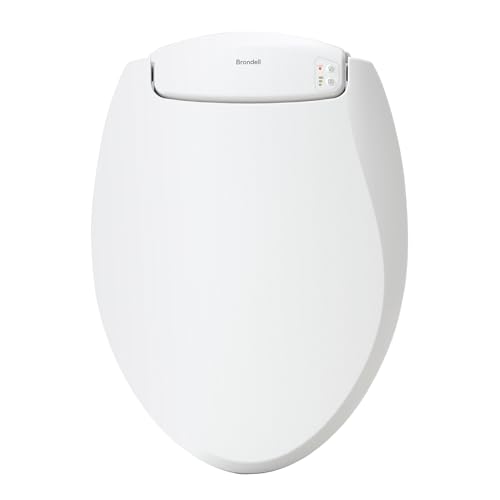 Brondell L60-EW LumaWarm Heated Nightlight Elongated Toilet Seat, White