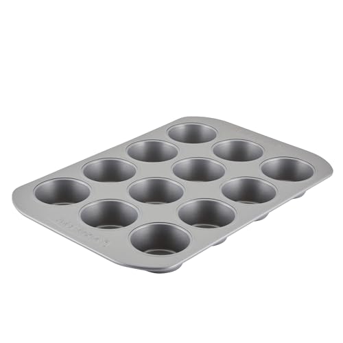 Farberware Gray 12-Cup Nonstick Muffin Pan