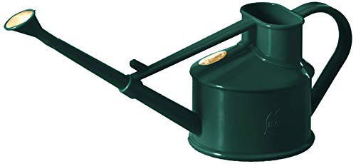 Haws Handy Plastic Watering Can, Mini Water Can for Indoor Plants, Succulents and Flowers, Green, 1 Pint