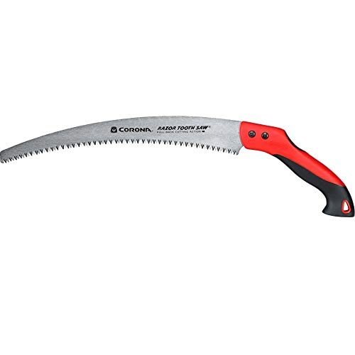 Corona Tools 14-Inch RazorTOOTH Pruning Saw | Tree Saw Designed for Single-Hand Use | Curved Blade Hand Saw | Cuts Branches Up to 8
