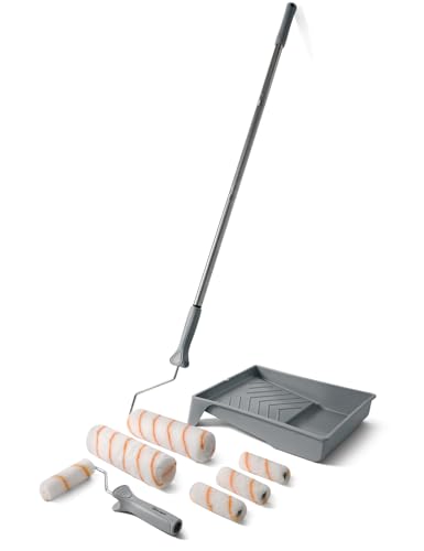 ROLLINGDOG 9 Inch Paint Roller Kit with Pole
