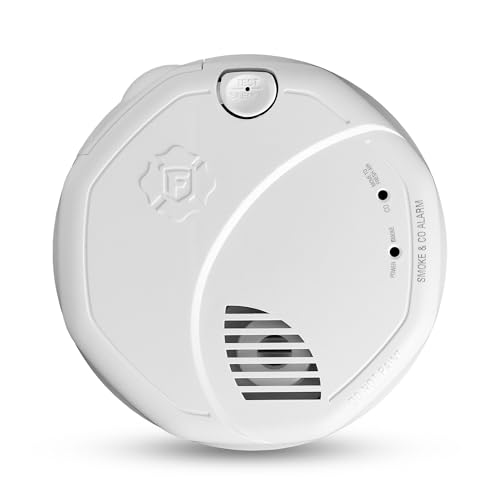 First Alert Combination Smoke & Carbon Monoxide Alarm, Battery Operated Detector with Test & Silence Button, SMCO100, 1-Pack,White