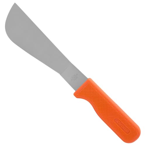 Zenport K114 Row Crop Harvest Knife, Broccoli/Cauliflower/Cotton, 7.25-inch Stainless Steel Blade,Orange
