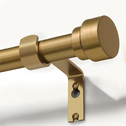 Adjustable Warm Gold Curtain Rod