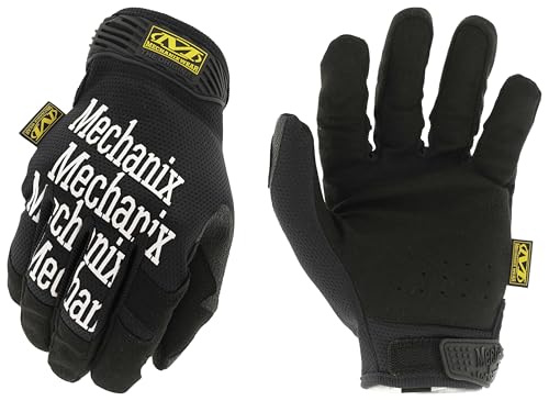 Mechanix Wear Original Work Gloves - Multi-Purpose Outdoor Work Gloves - Touchscreen Capable - Secure Fit - Durable & Machine Washable - Breathable & Comfortable - Large - Black