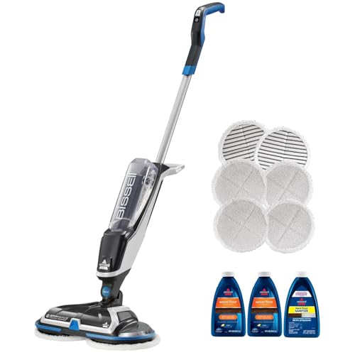BISSELL Spinwave Cordless Hard Floor Expert Spin Mop Cleaner 18V with washable mop pads for sealed hard floors