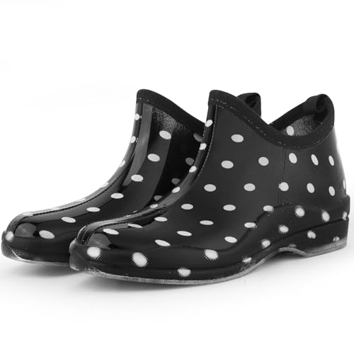 DaeRainy Women's Mid-calf Rain Boots Waterproof Non-slip for Gardens,Fishing,Farm,Outdoor Work Boots