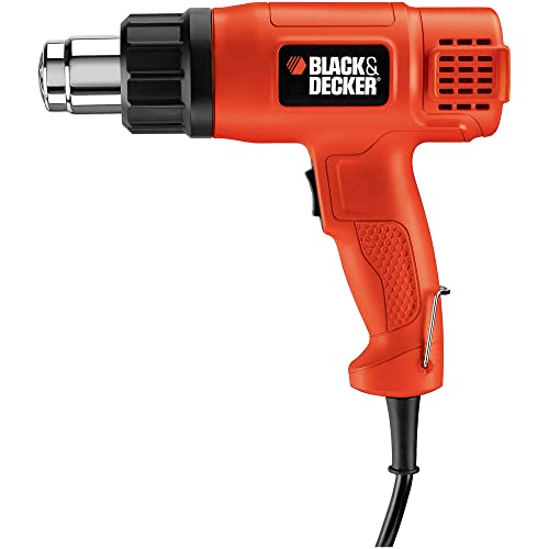 BLACK+DECKER Heat Gun for Crafts, Corded, Dual Heat Settings up to 1000 Degrees, 1350 Watt (HG1300)