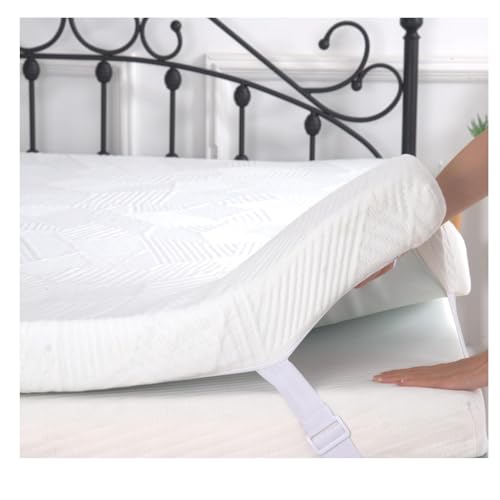 3 Inch Queen Size Memory Foam Mattress Topper, Cooling Gel Bed Topper with Removable Cover, Soft & Pain Relief & Breathable, CertiPUR-US & Oeko-Tex Certified