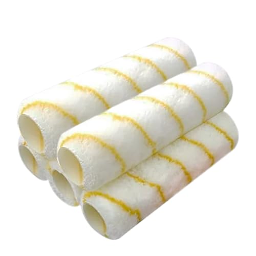 Pro Grade 1/2 Inch Microfiber Roller Covers 5 Pack