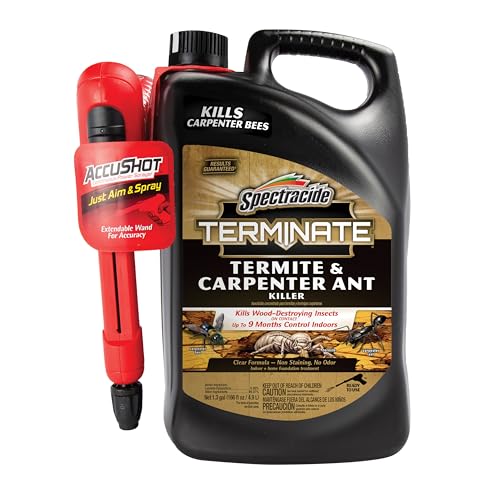 Spectracide Terminate Termite And Carpenter Ant Killer 1.33 Gallons, Includes AccuShot Sprayer
