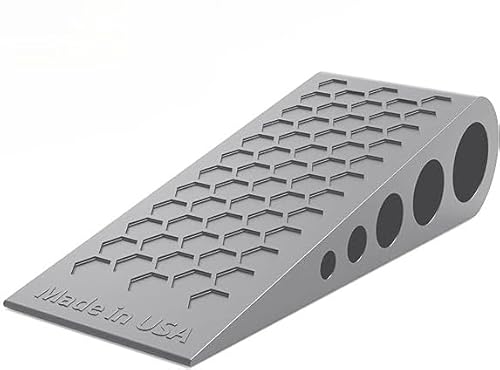 Door Stoppers for Bottom of Door Premium Floor Rubber Door Stop Wedge Made in USA Heavy Duty Honeycomb Design for Carpet, Tile, Ideal for Home, School, Commercial,Grey