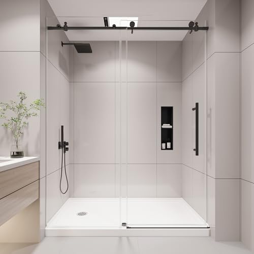 KPUY Frameless Shower Door, 55-60