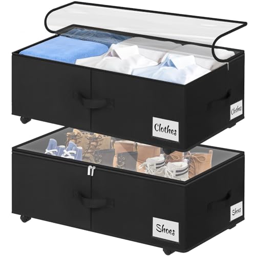 Under Bed Storage with Wheels, 2-Pack 10