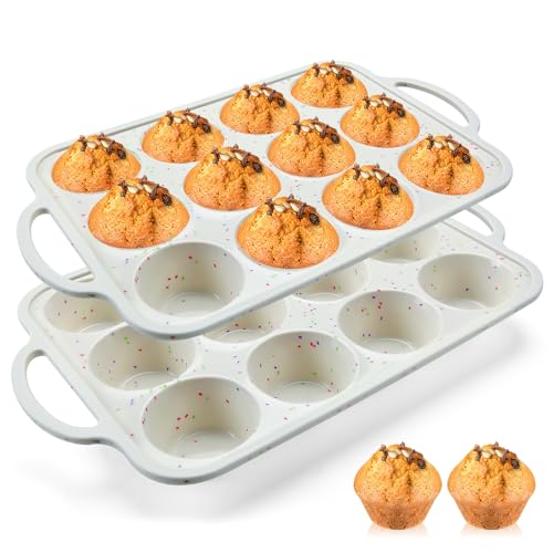 Vinino 2-Pack Silicone Muffin Pan