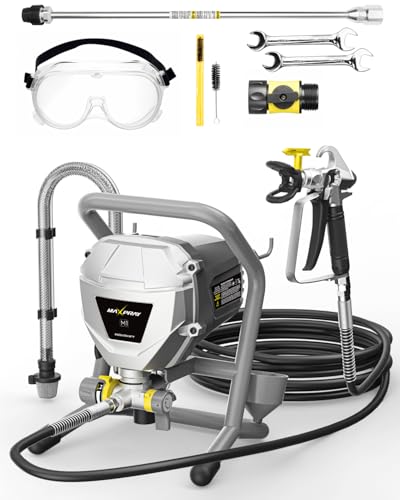 InoKraft MaXpray M1 Airless Paint Sprayer, High Efficiency, No Thinning, Minimal Overspray, for Outdoor and Indoor DIY Painting Projects