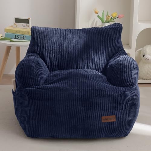 Cozy Navy Kids Bean Bag Chair