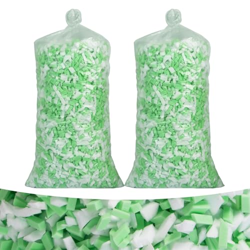 BBGDIPG 10 LBS Shredded Memory Foam Filling, Random Color Bean Bag Chair Filler, Comfortable and Soft Beanbag Filling Suitable for Various Pillows/Punching Bag/Couch Cushions/Pouf/Dog Bed (10, Pounds)