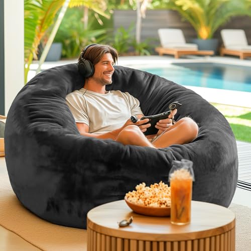 Codi 4ft Charcoal Grey Bean Bag Chair