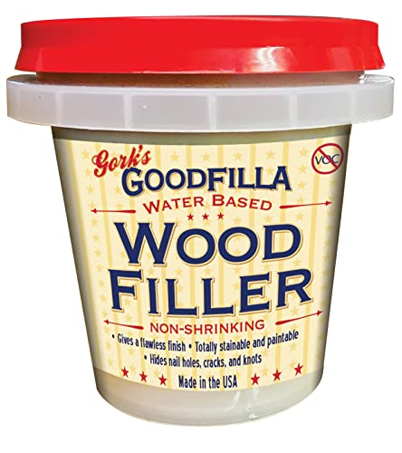 Goodfilla Maple/Beech/Pine, 8 oz, Wood and Grain Filler, Stainable, Sandable, Zero Waste, Non-Toxic, USA Made