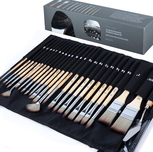 ARTIFY 25-Piece Professional Paint Brush Set